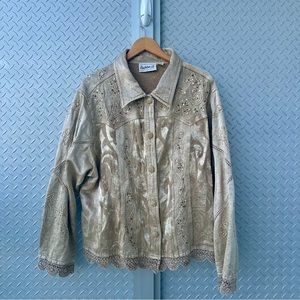 Gold/tan Flashback shirt jacket